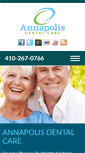 Mobile Screenshot of annapolisdentalcare.com